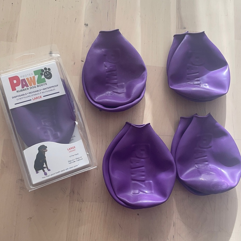 Paws rubber dog boots